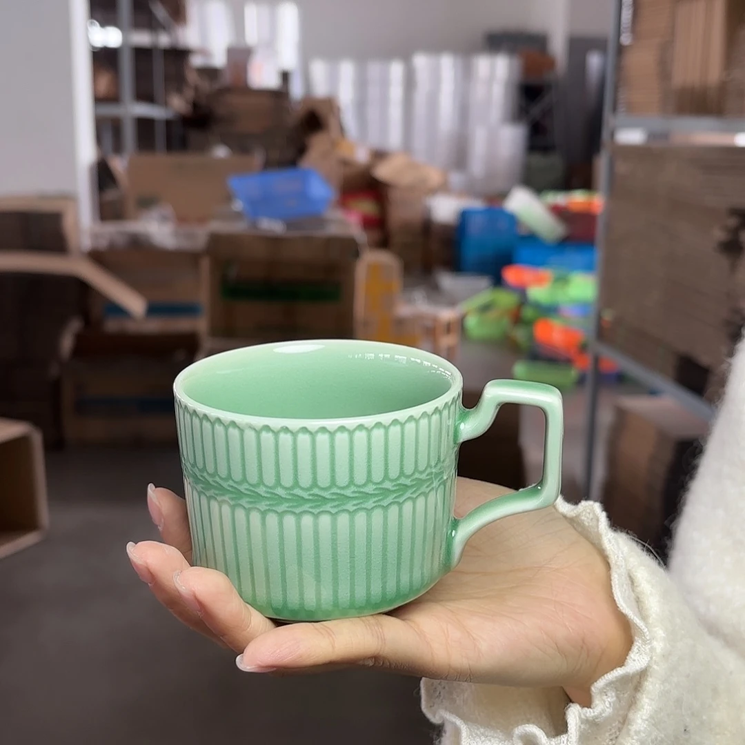 龙泉云间青瓷小米茶器