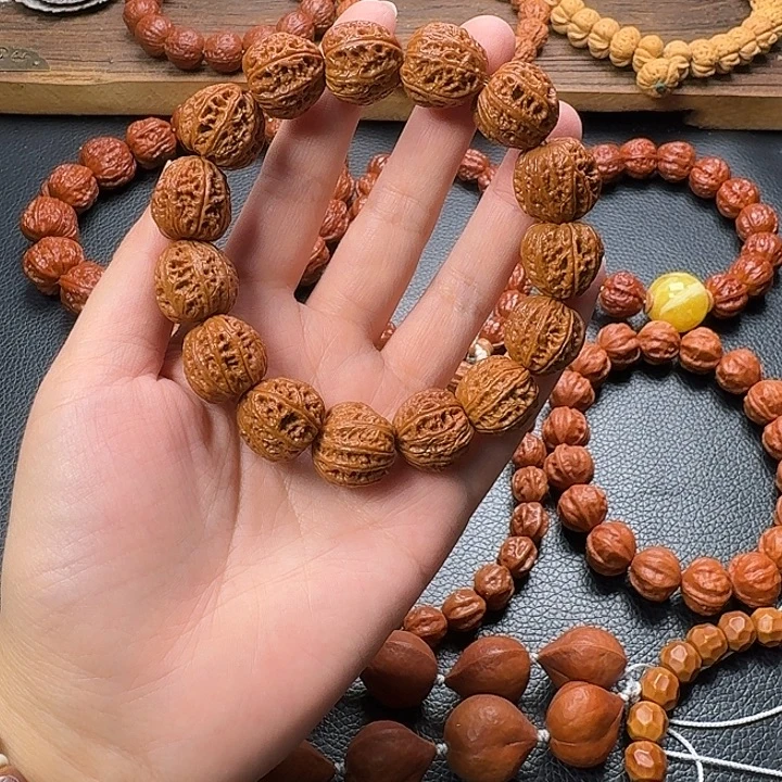 手串文玩核桃肉筋八楞手串