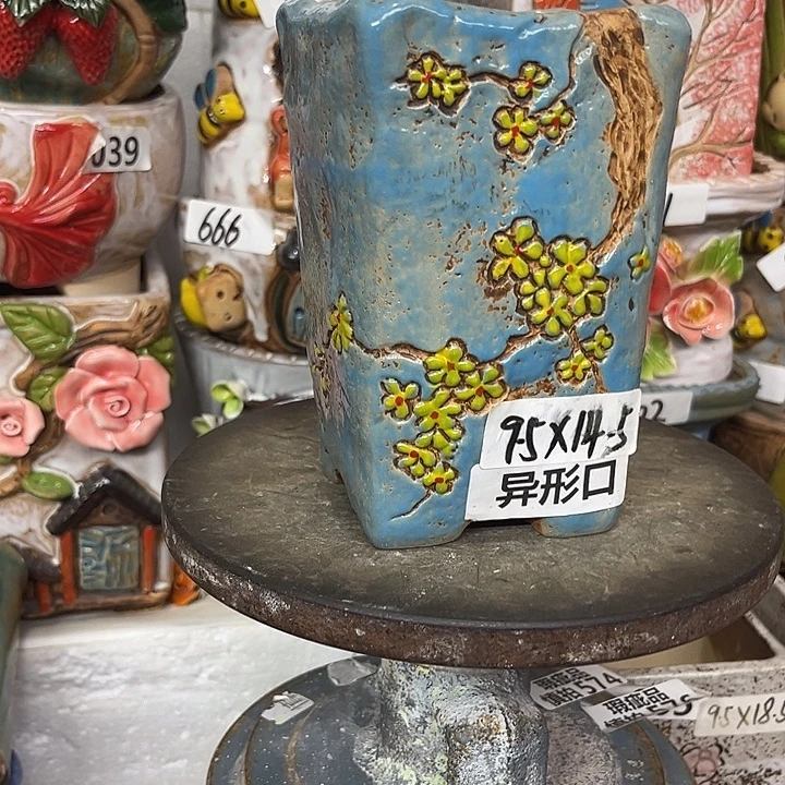 粗陶材质多肉花盆