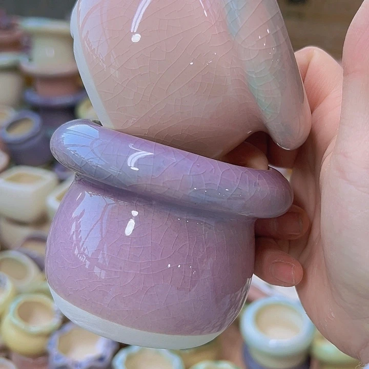 红陶陶瓷花盆当场满12包邮