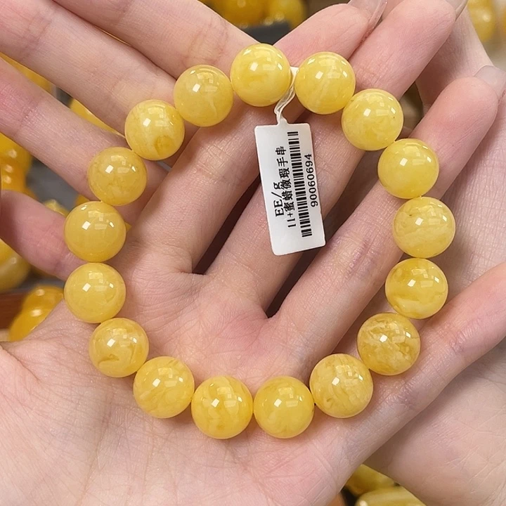 琥珀未镶嵌裸石琥珀蜜蜡J微瑕11.5mm