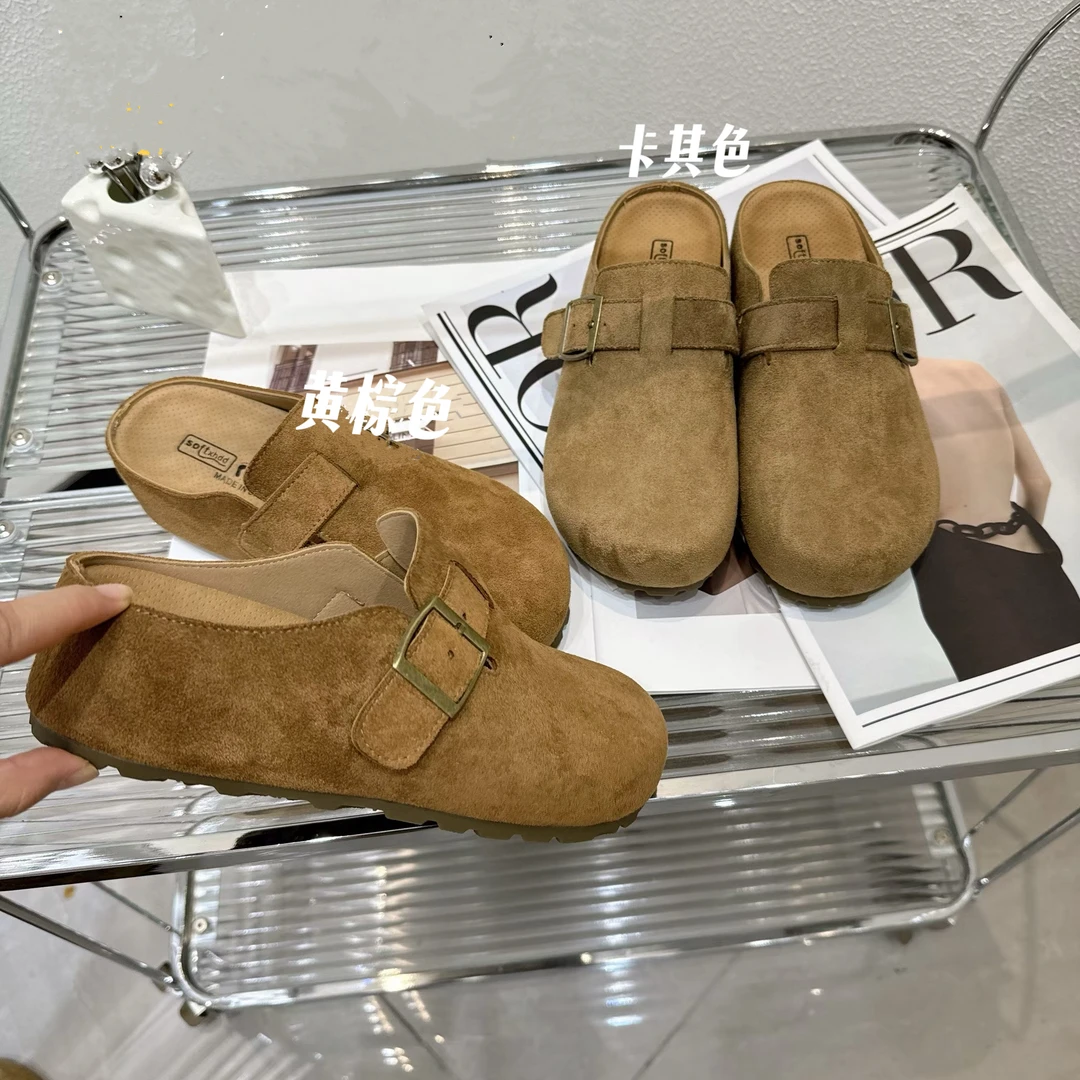 君君【足弓支撑】M529厚底博肯半拖跟高5厘米