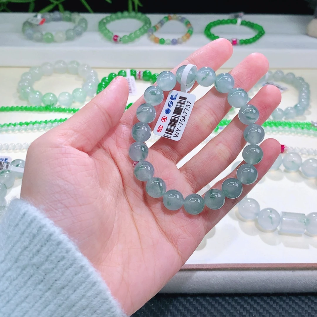 翡翠未镶嵌手链卡10