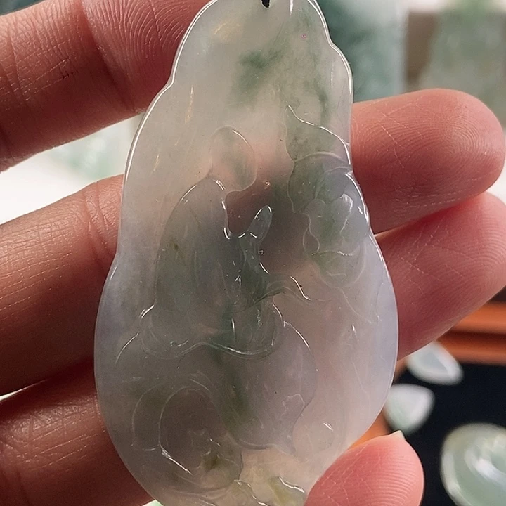 颈饰未镶嵌翡翠天然翡翠