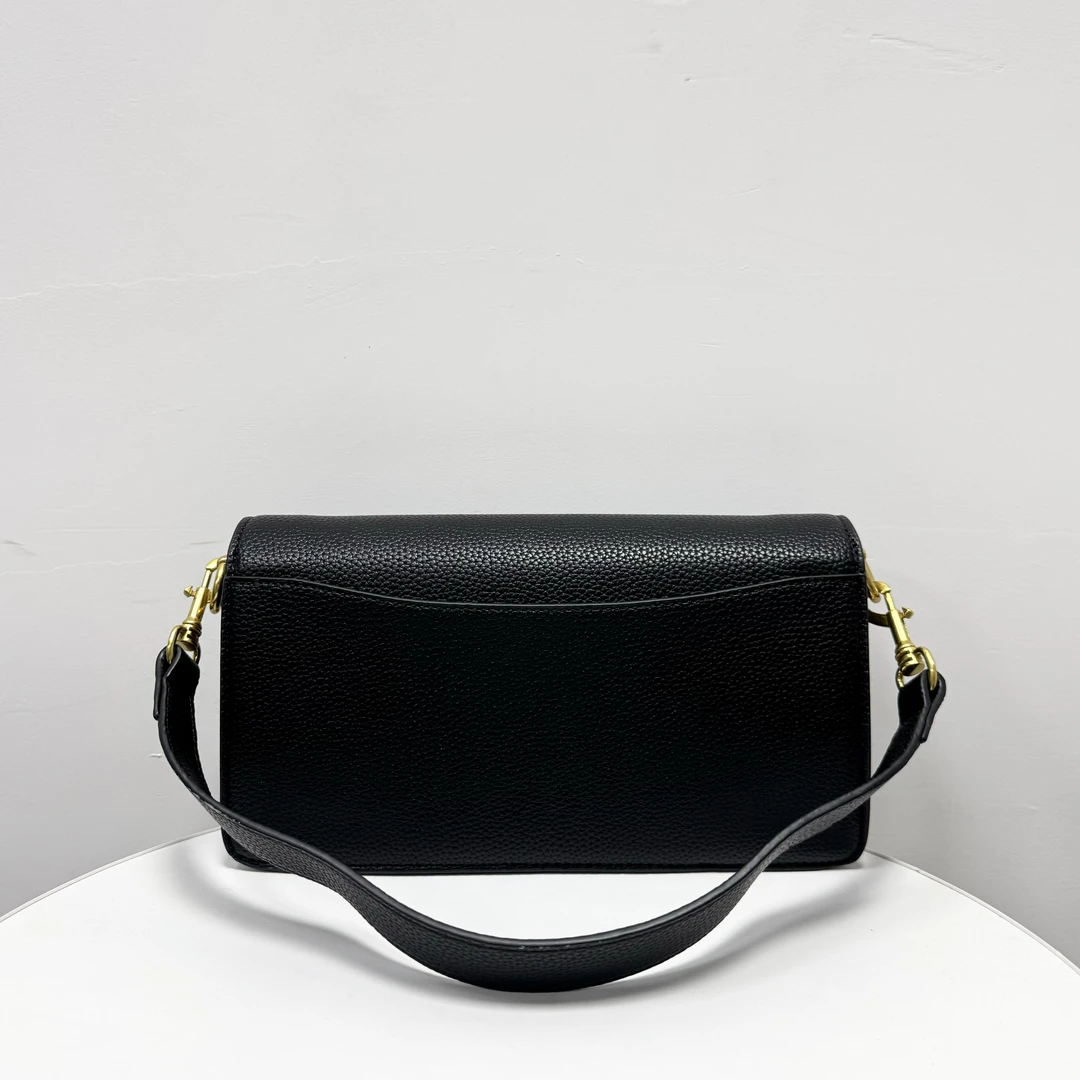 洋气复古气质百搭黑色单肩斜挎包