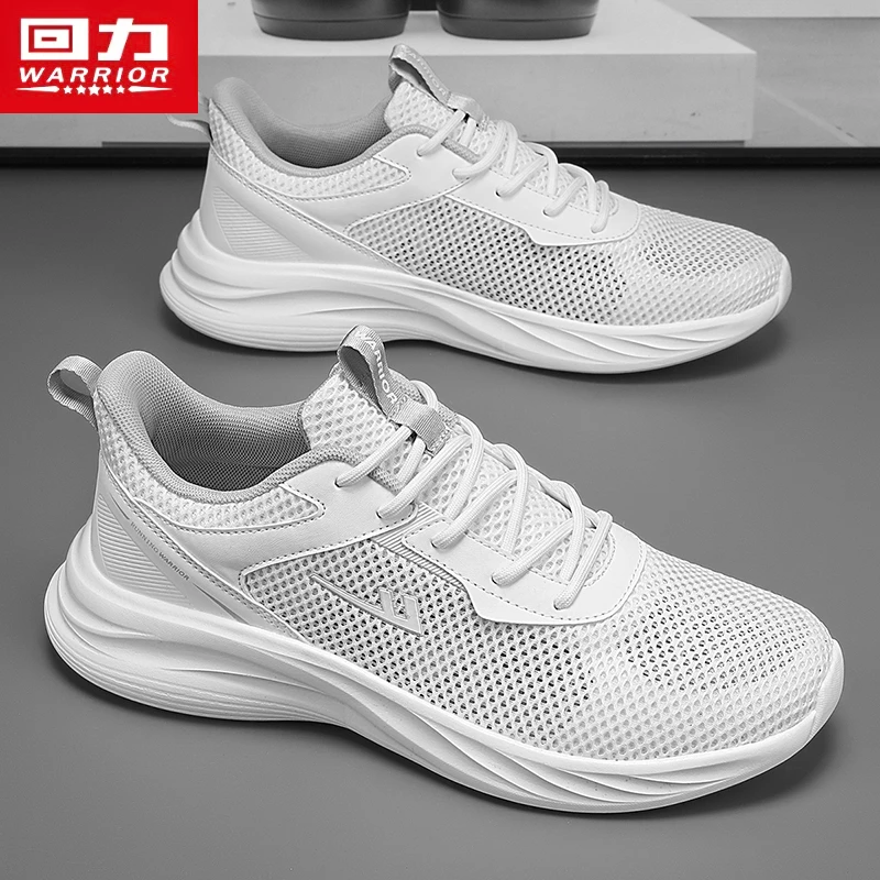 回力男鞋2025夏季新款厚底减震防滑运动鞋透气网面轻便休闲跑步鞋