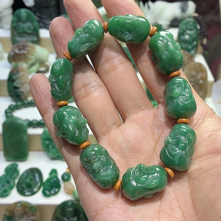 独山玉未镶嵌手串