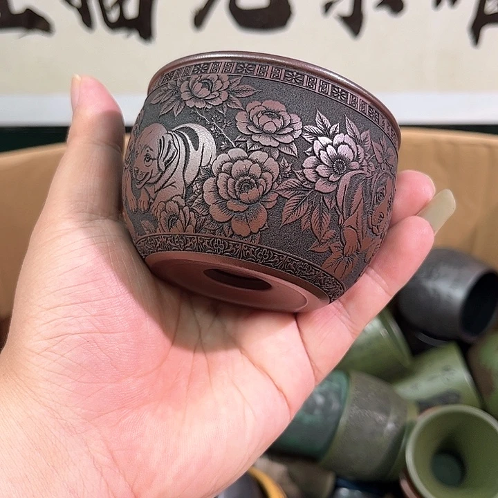 茶杯紫砂全手工紫砂主人杯