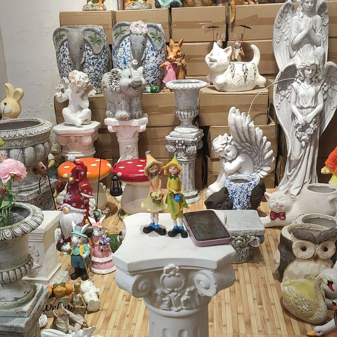 合成树脂树脂花仙子一对