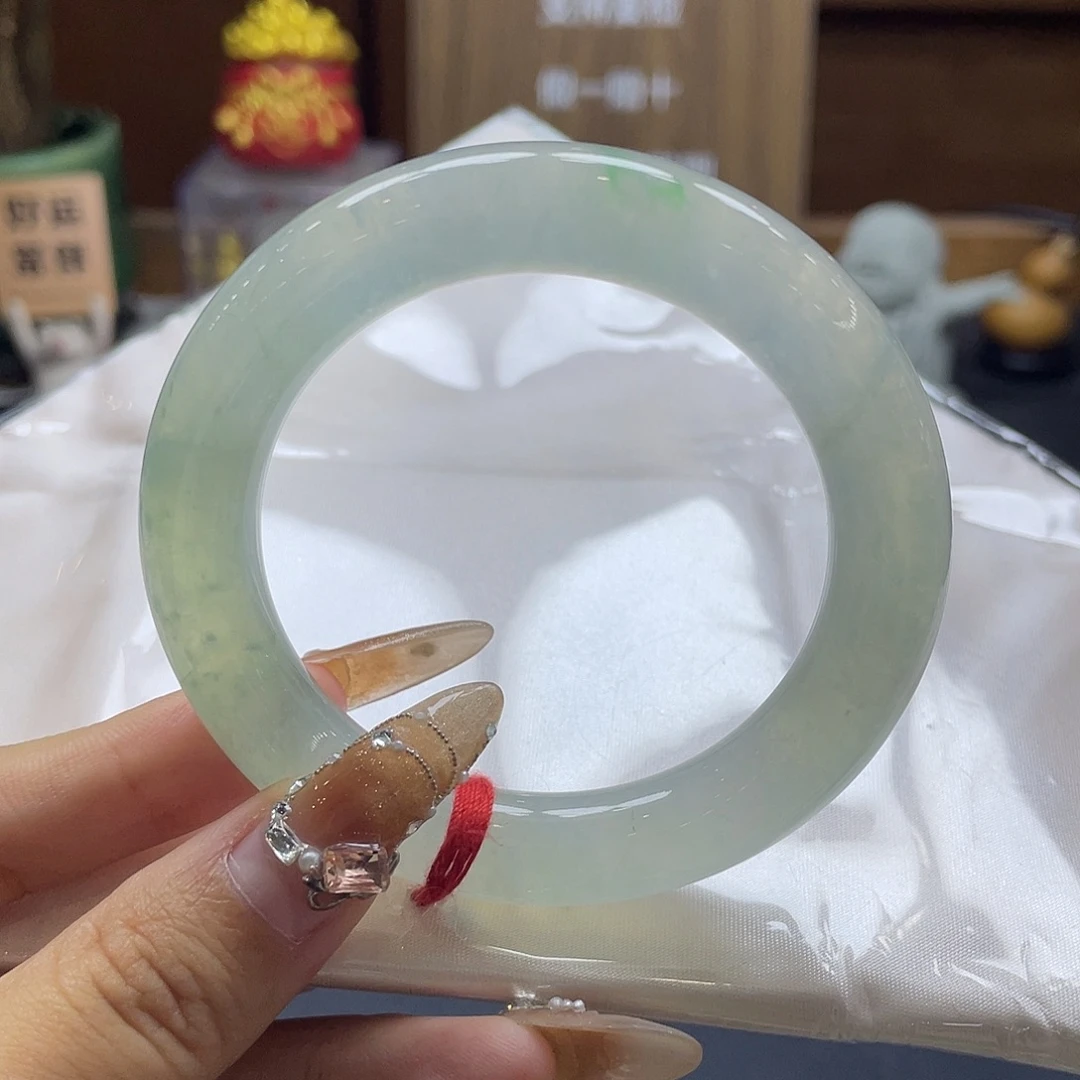翡翠未镶嵌手镯42号