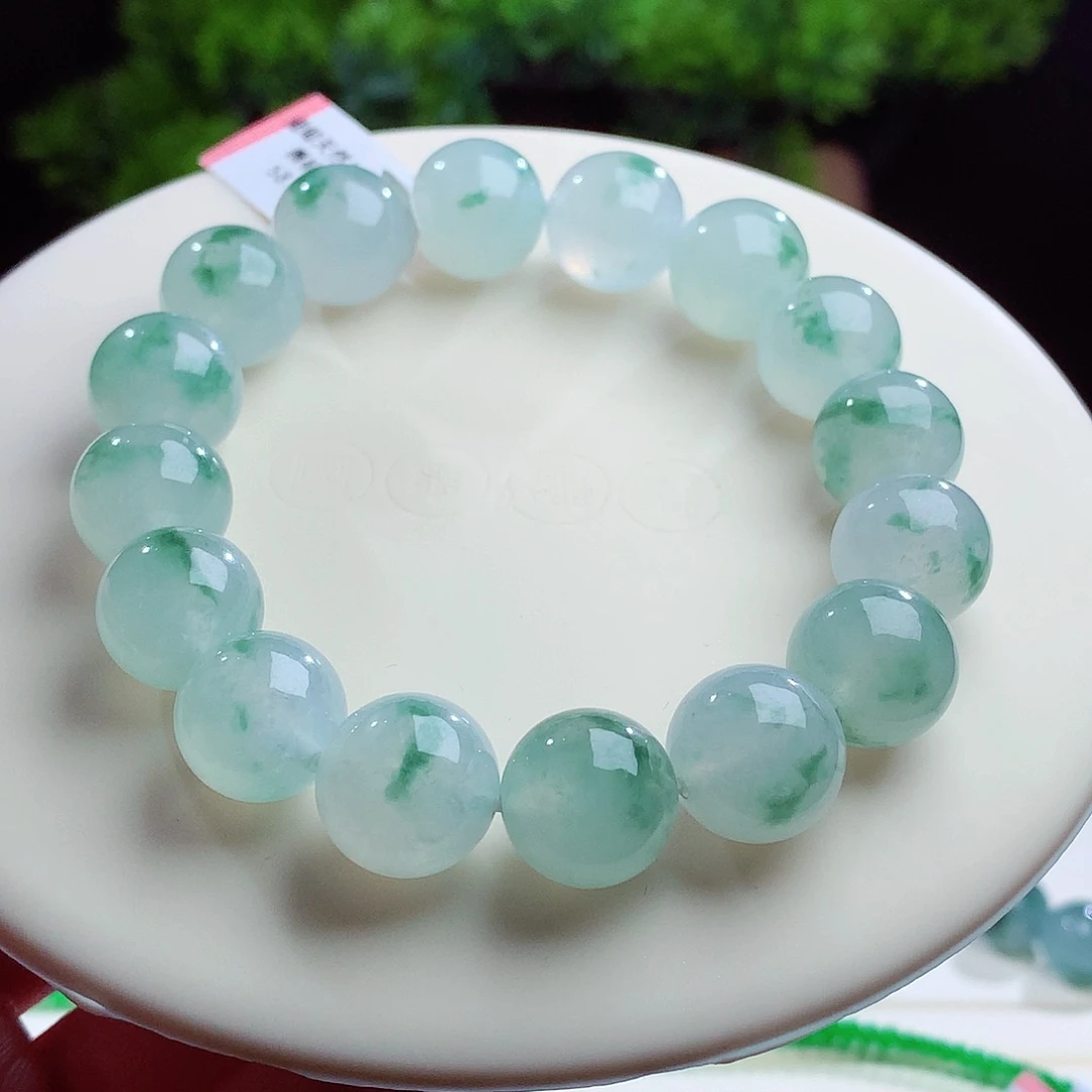 手串翡翠未镶嵌卡13mm