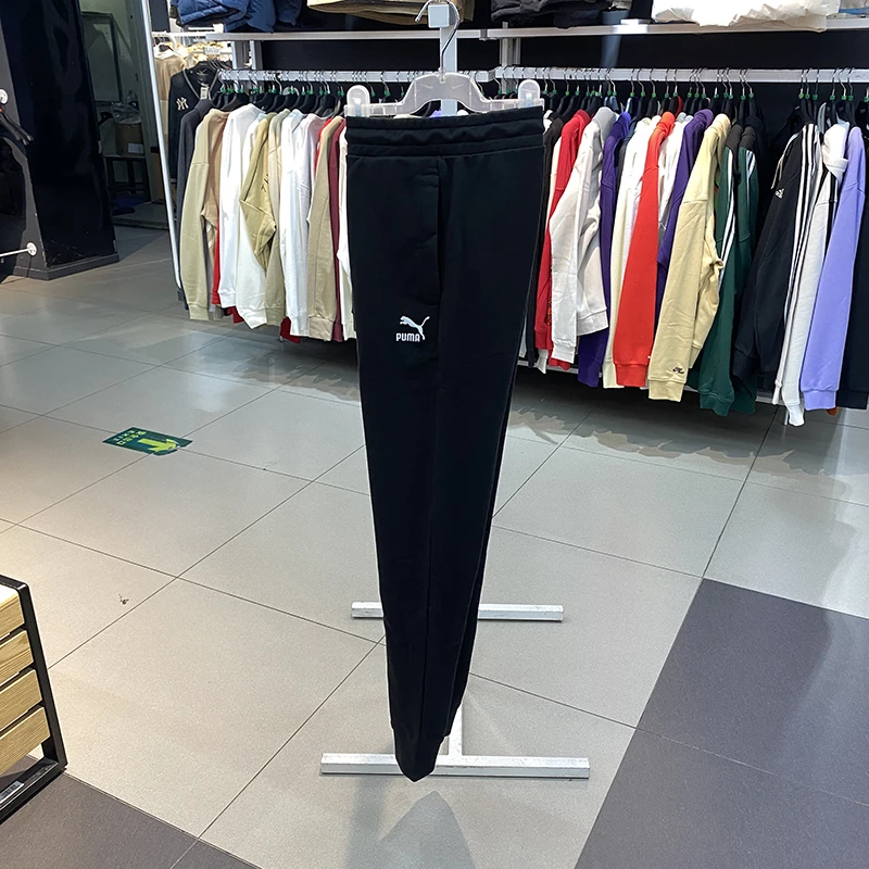 正品PUMA/彪马新款男子LOGO束脚百搭训练运动休闲长裤531375-01