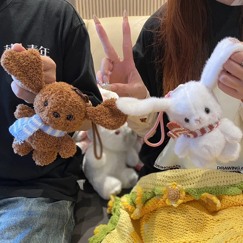 感应节拍琴泰迪犬玩偶耳朵触碰钢琴音互动毛绒垂耳兔挂件