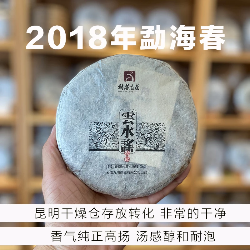 B系乔木】喝懂昆明干仓转化2018年普洱茶生茶200克茶饼