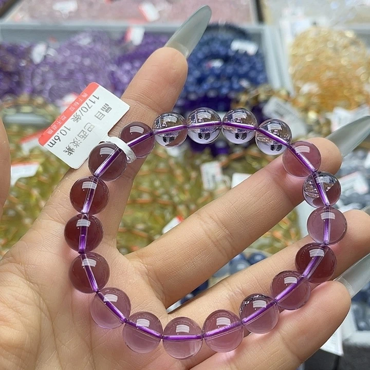 水晶手链未镶嵌丽*莎巴西紫10.6