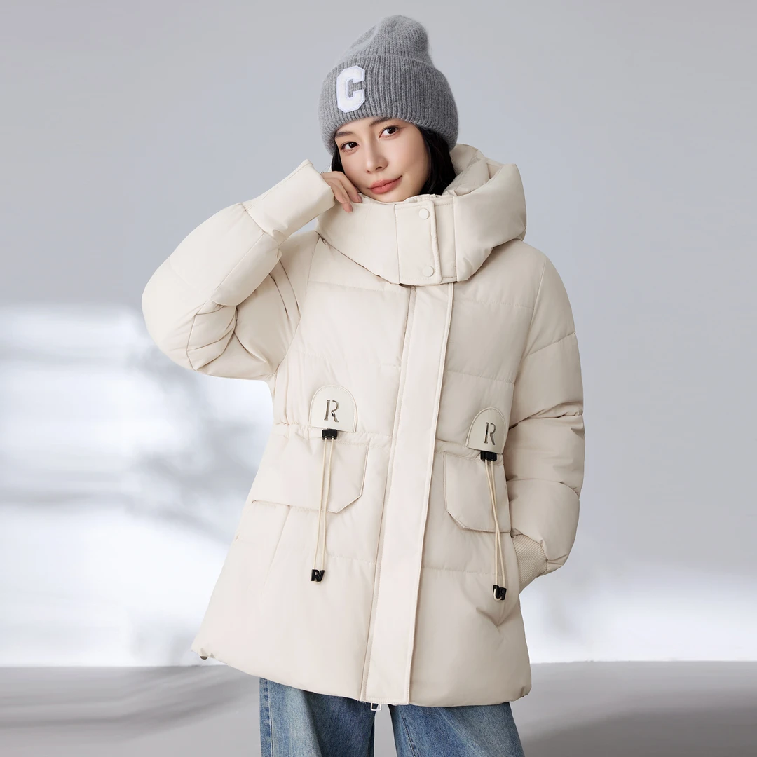 时尚面包服中长款加厚棉衣冬季2025新款宽松棉服防寒保暖棉袄女装