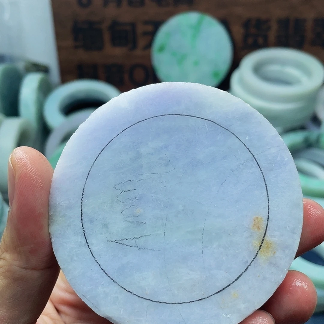 定制翡翠未镶嵌53–60有纹