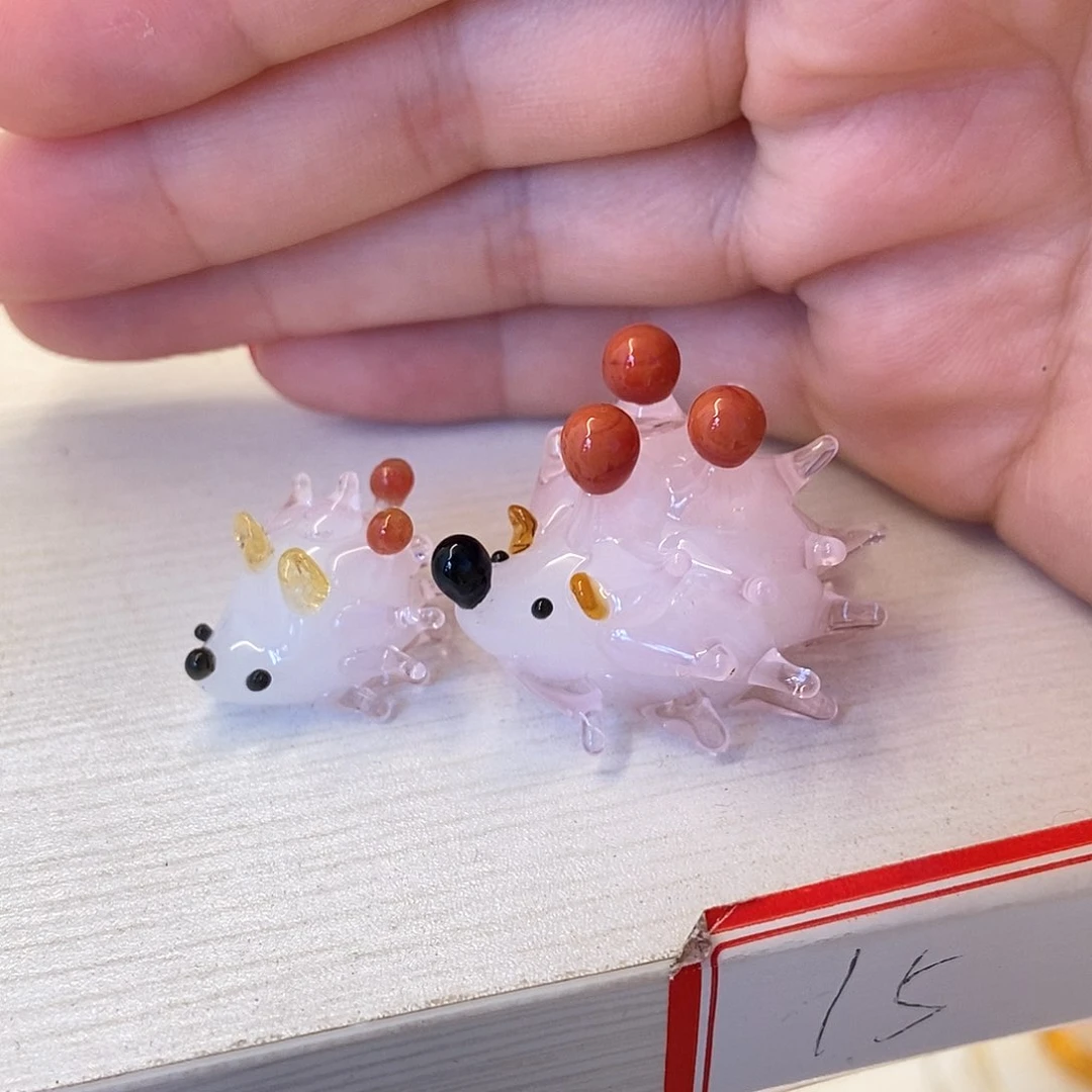 琉璃手工艺品刺猬