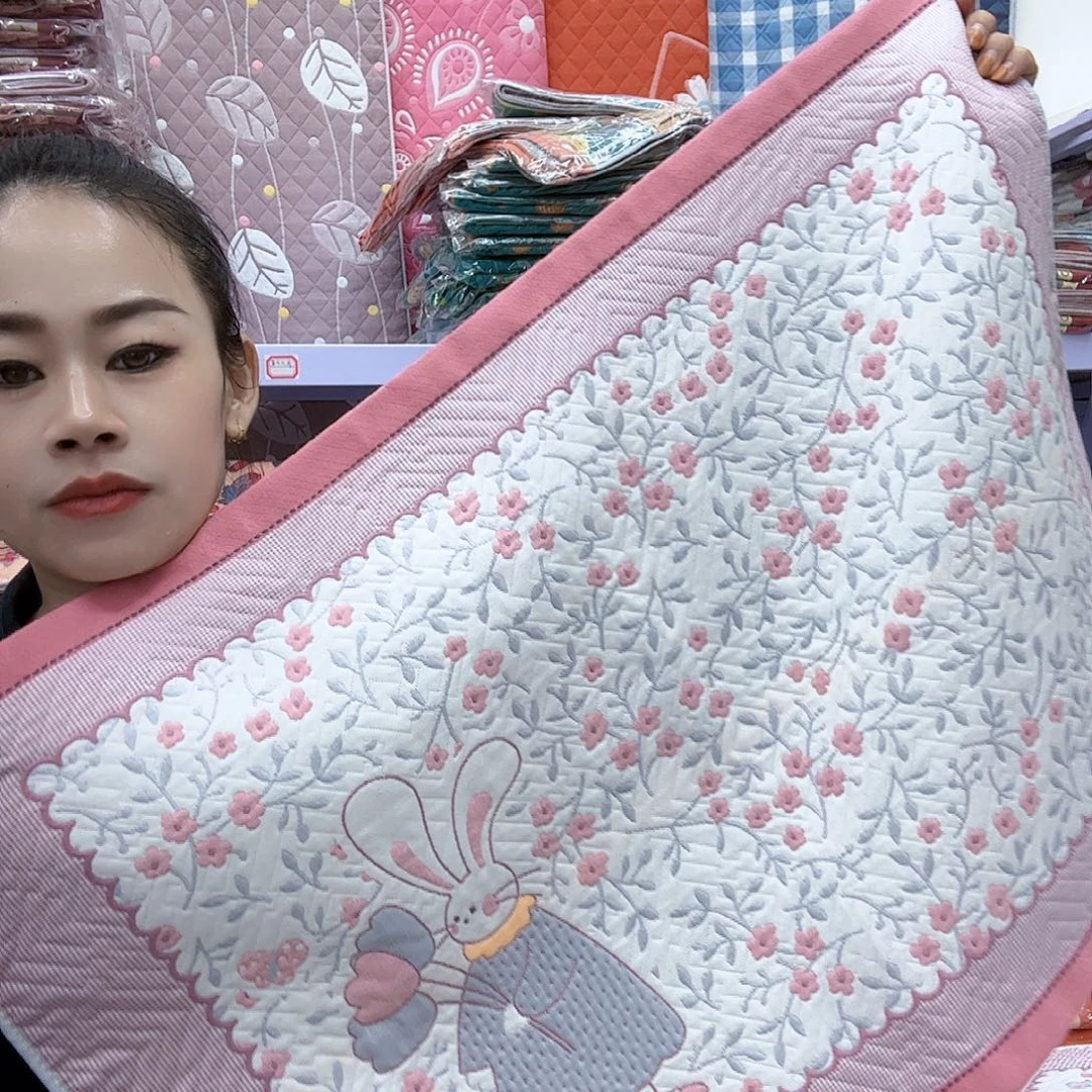 棉粉色小花图纯棉