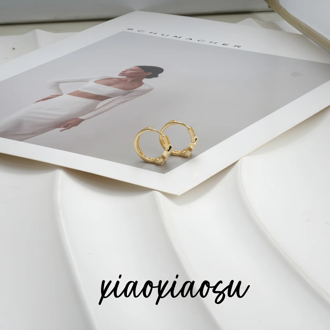 铜合金锆石耳饰 耳环0030