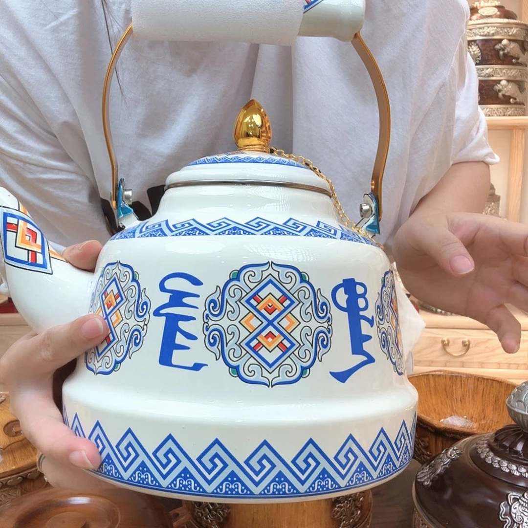 铁合金点三升蒙文搪瓷湖3.3升