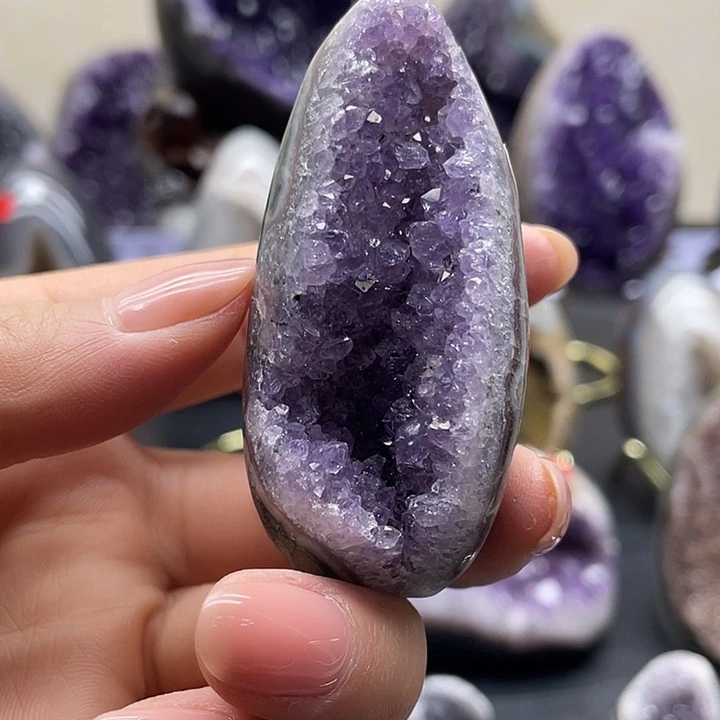 紫晶珠宝半成品未镶嵌