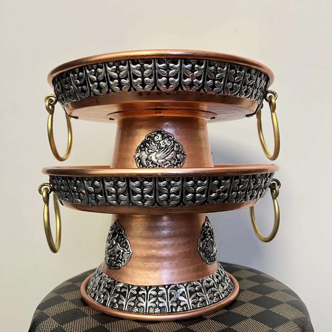 西藏26公分手工果盘