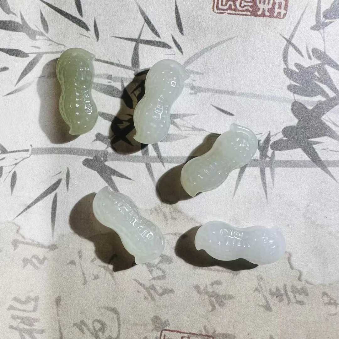 和田玉花生挂件多子多福手工雕刻送礼送妈妈多样性发货拍一发一个