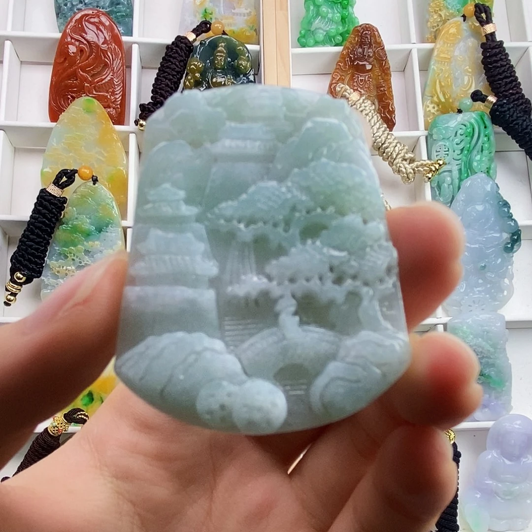 颈饰未镶嵌翡翠翡翠