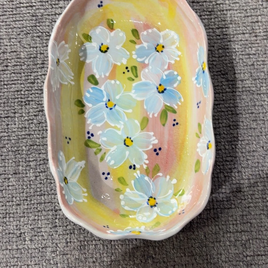 瓷片景德镇手绘高温釉下彩陶瓷茶具