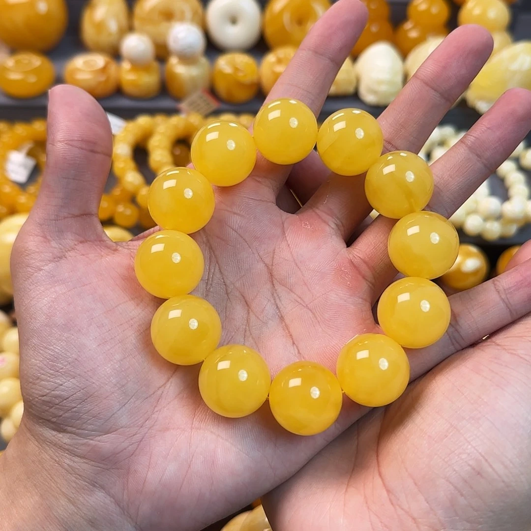 未镶嵌琥珀珠宝奇石20mm同料