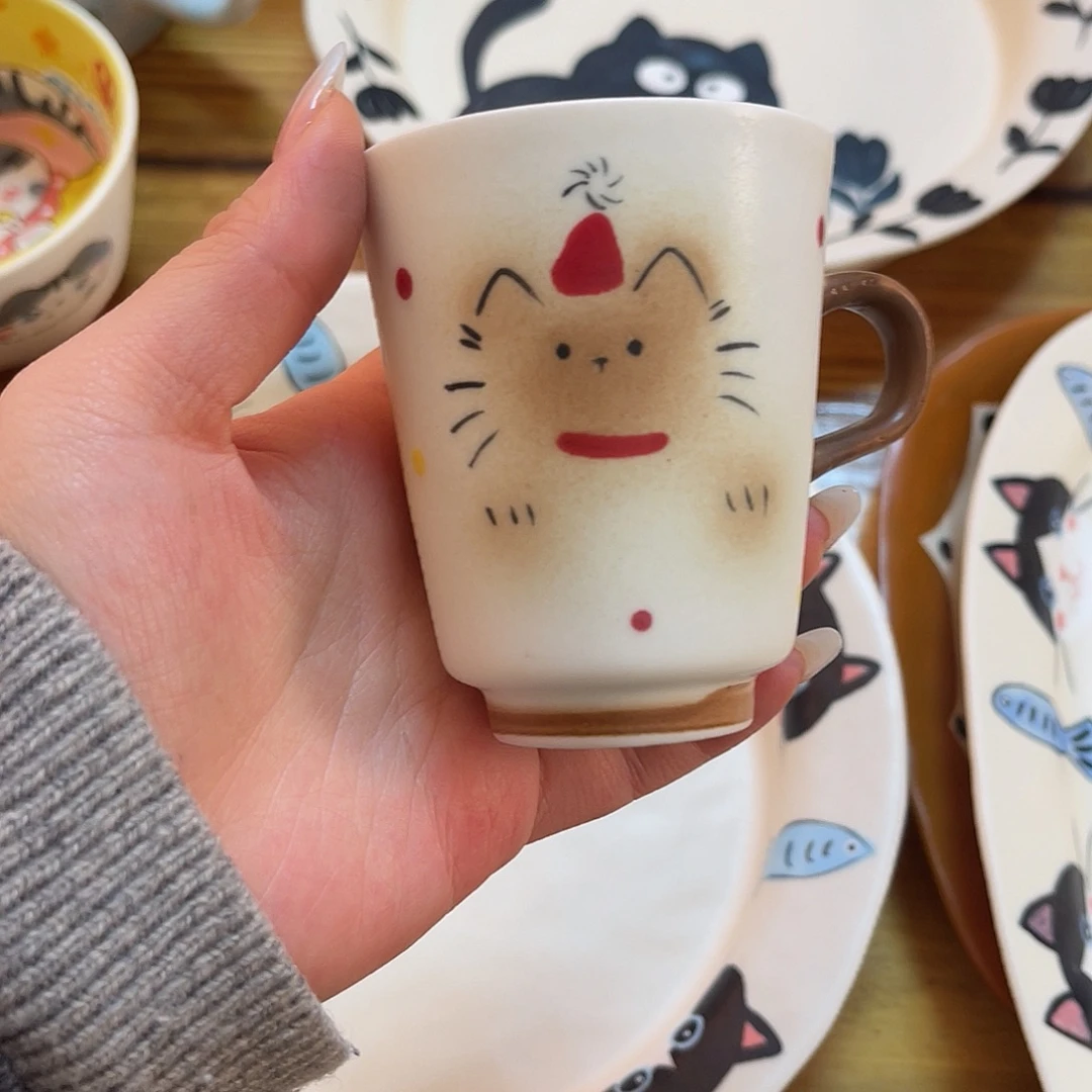 景德镇陶瓷可爱手绘杯