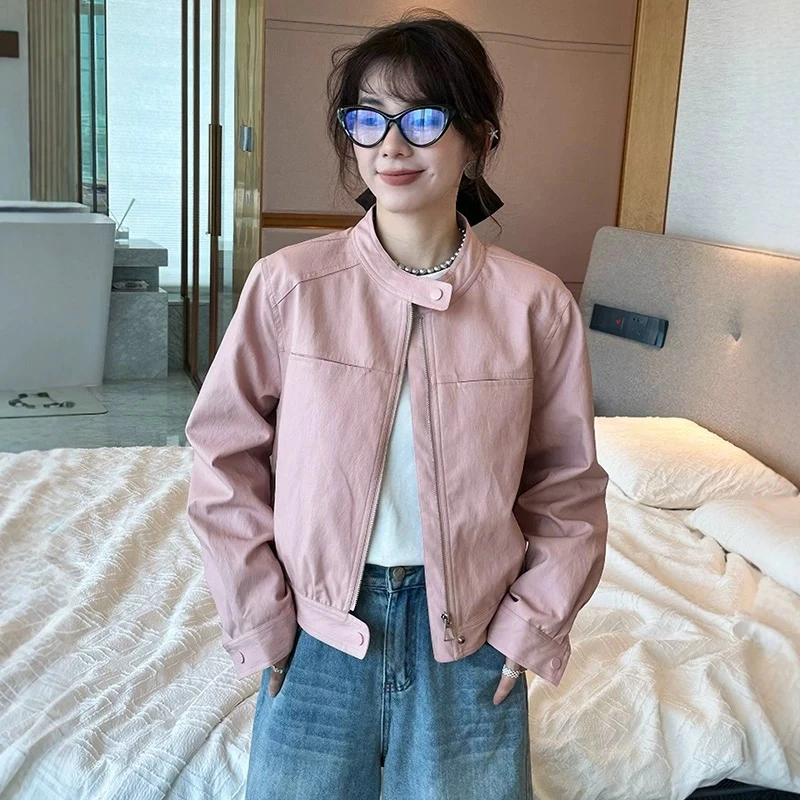 M-miao家早春丝短款外套C026