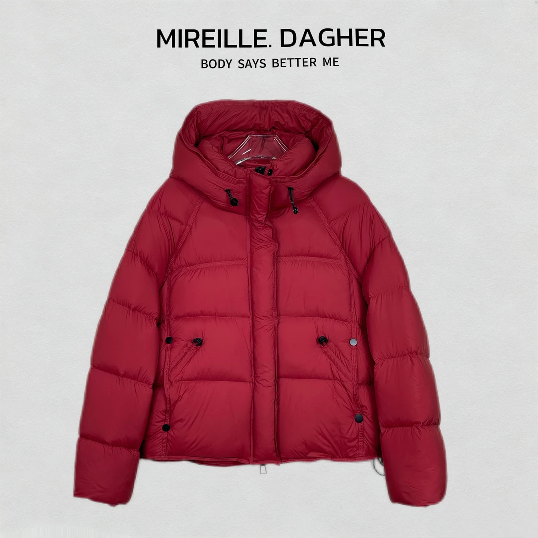 米莱Jiaer/2025新款连帽时尚加厚保暖羽绒服X30023