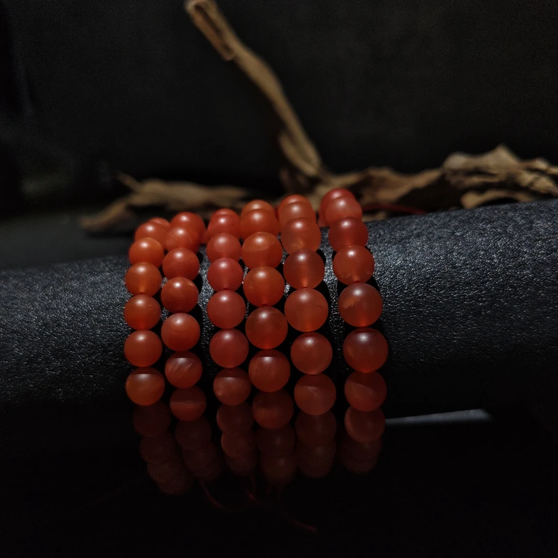 【黑胖珠宝】H1092 保山南红手链 多样性发其一