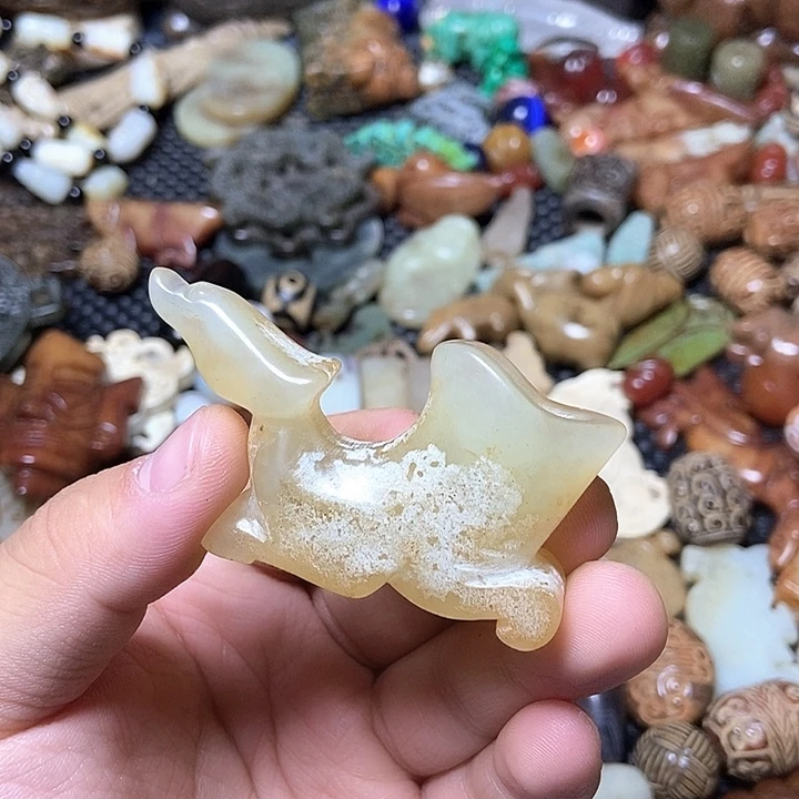 和田玉未镶嵌颈饰106