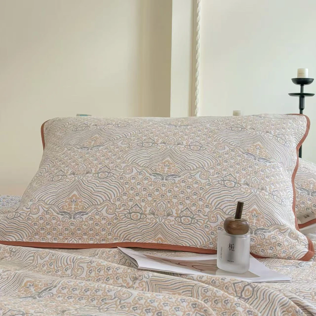 雅赞  25精梳棉枕套（透气  成人  吸汗  高档）