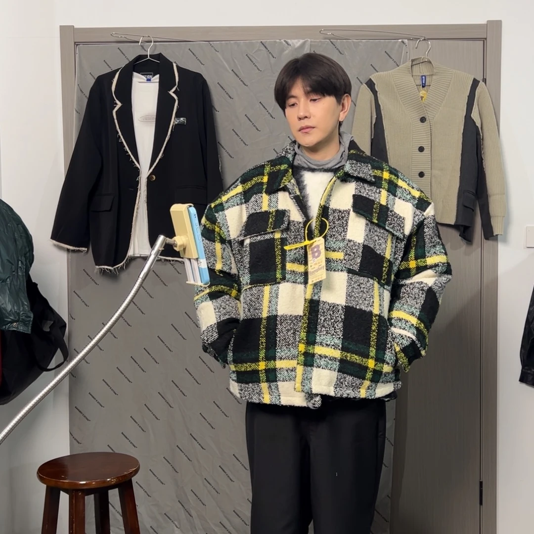 潮流时尚绿色外套xl码