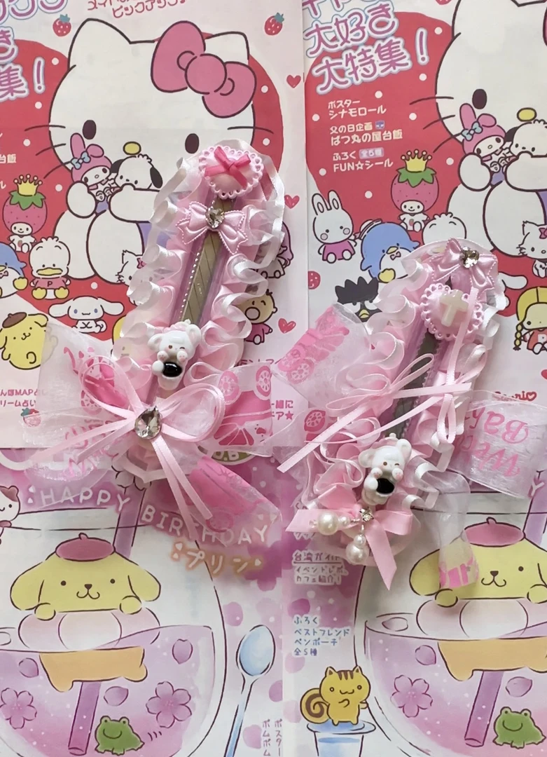 【礼盒福袋】可爱多巴胺发夹发卡奶油胶手作饰品梳子镜子美工刀等