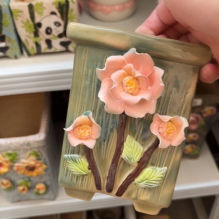 粗陶材质多肉花盆