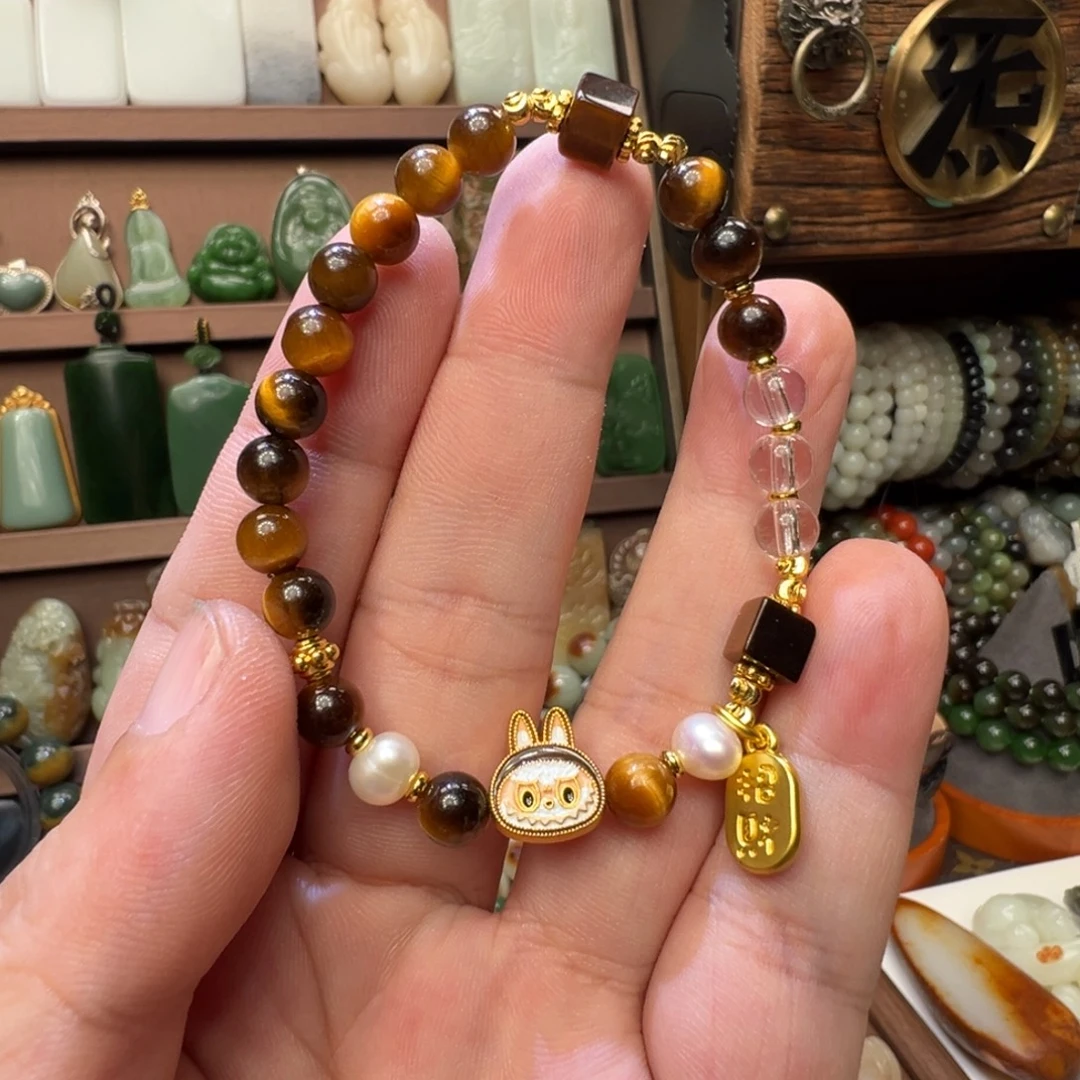 木变石（虎睛石）未镶嵌手串6.5mm手串亏清福利1