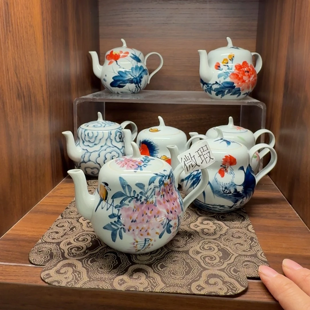 釉下彩纯手绘微瑕