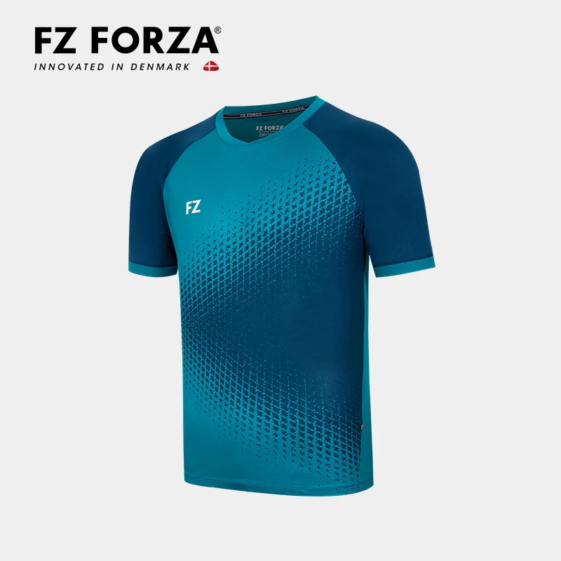 正品FZFORZA羽毛球服训练中性款短袖针织T恤 FZ_CL2510M