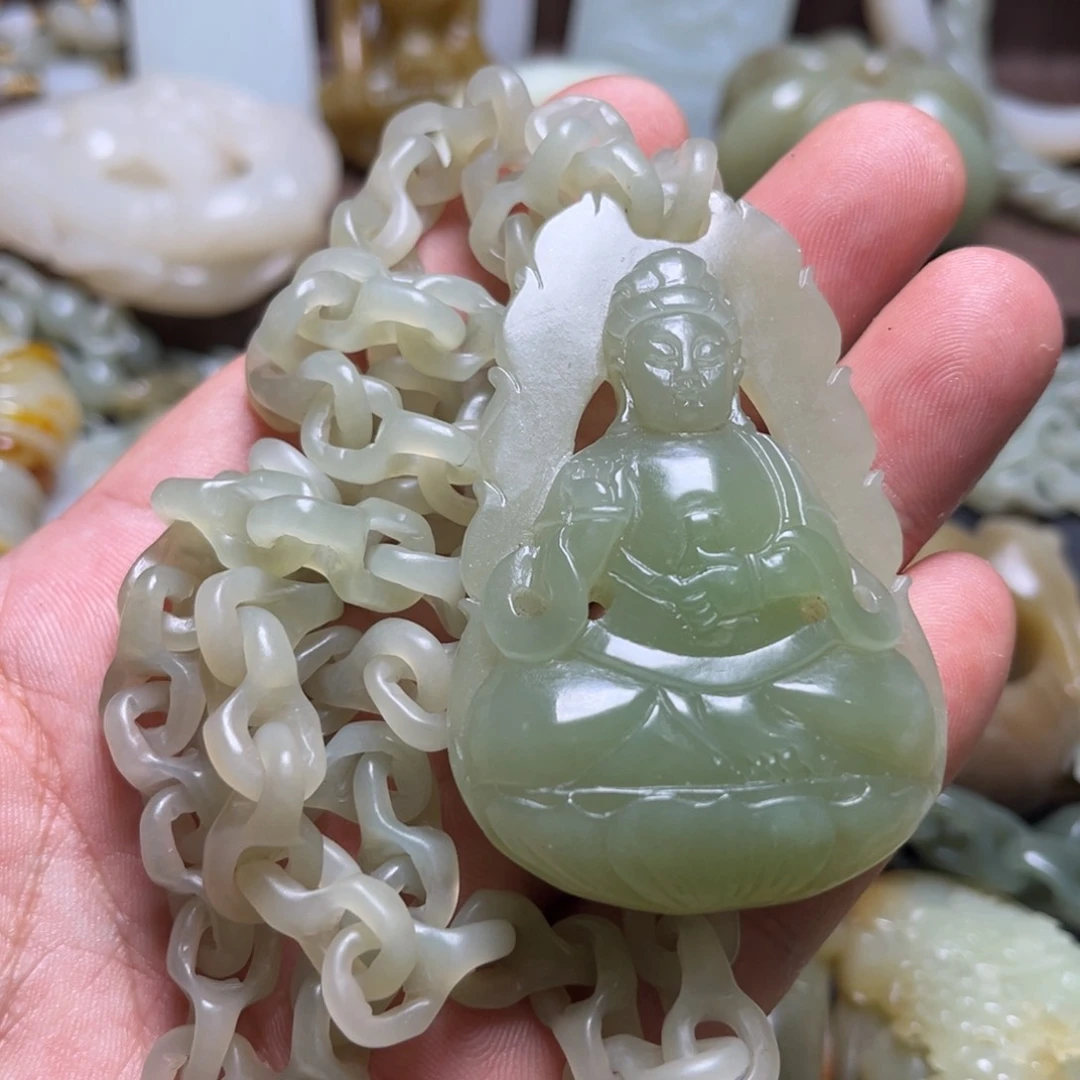 和田玉未镶嵌颈饰