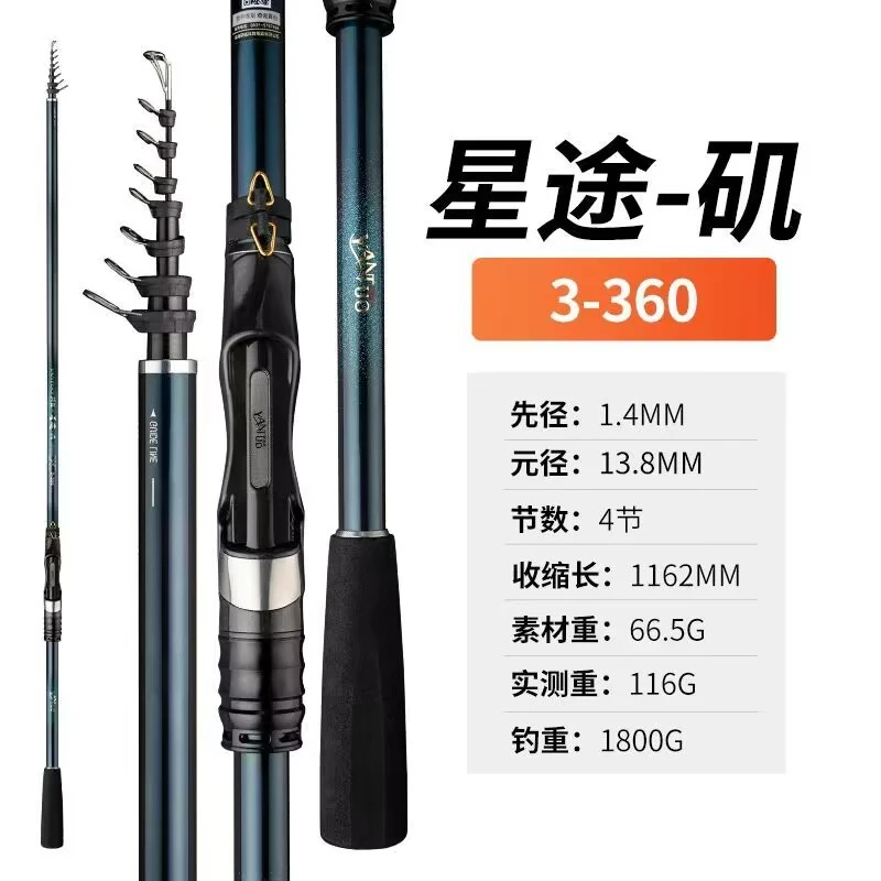 yantuo/研拓研拓新品FUJI导环星途矶钓竿钓鱼滑漂竿品牌鱼竿矶竿
