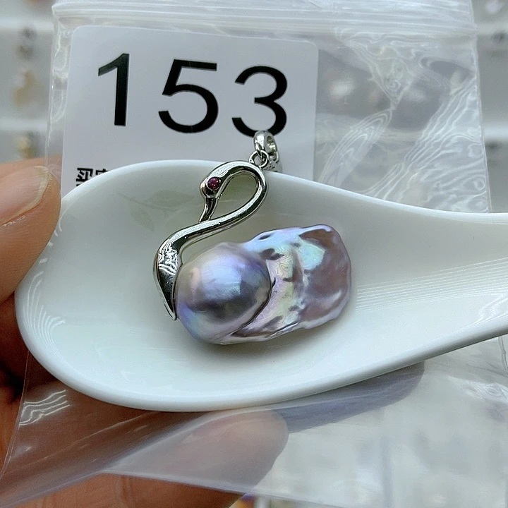 淡水珍珠颈饰银S925镶嵌