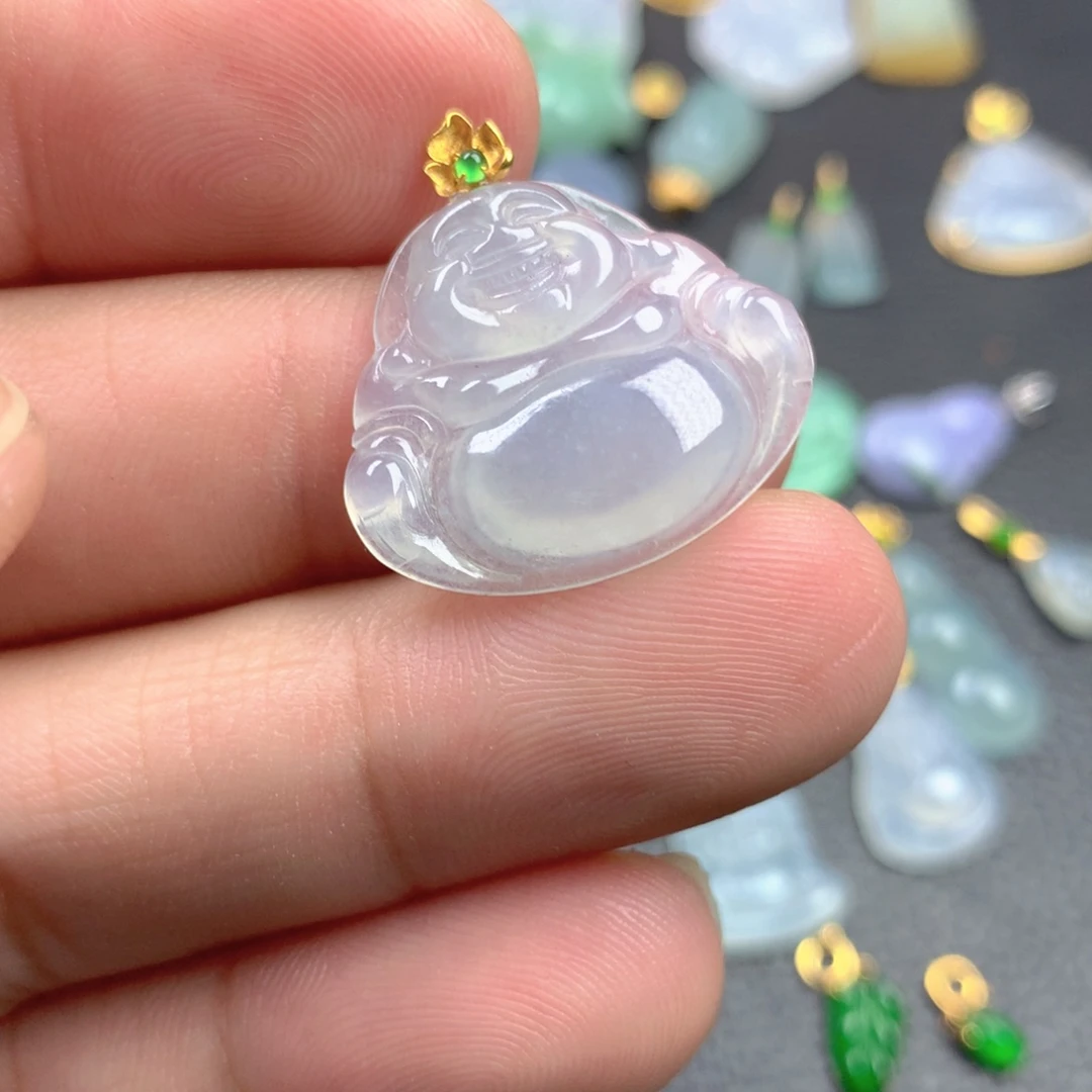 【闪购商品】颈饰18K金镶嵌翡翠翡翠