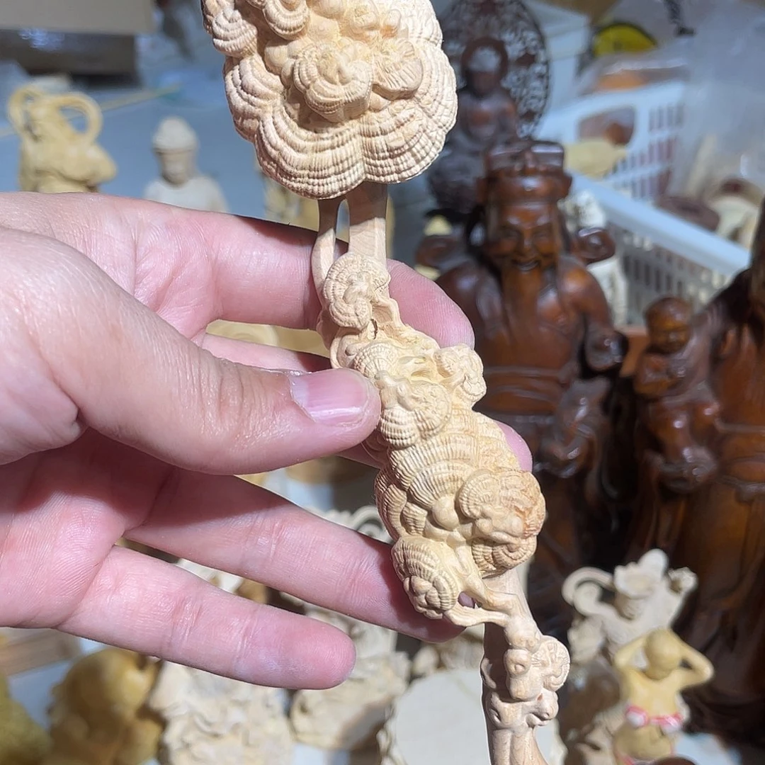 黄杨木小瑕疵如意