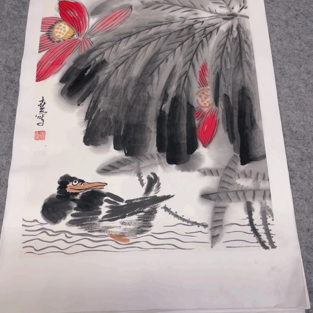 国画1.4平尺纯手绘国画作品