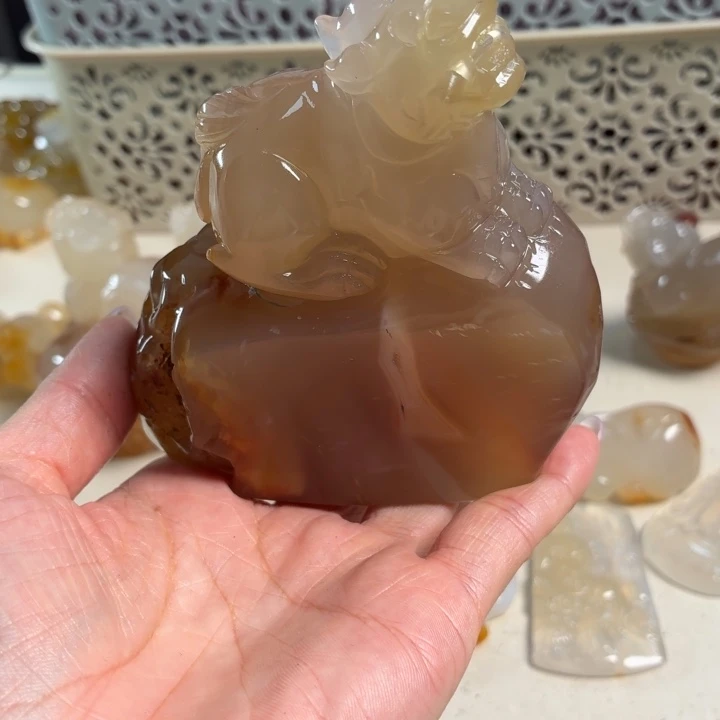 玛瑙/玉髓未镶嵌吊坠(不含链)